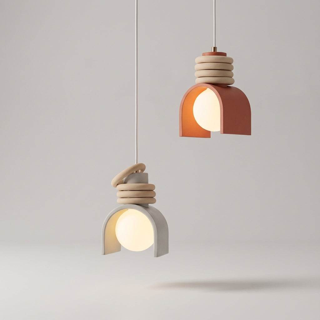 French-Inspired Molded Resin Ceiling Mounted Pendant Light