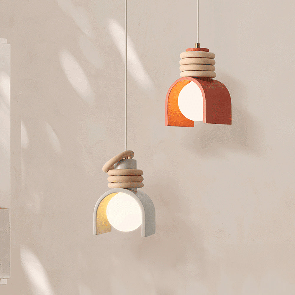 French-Inspired Molded Resin Ceiling Mounted Pendant Light