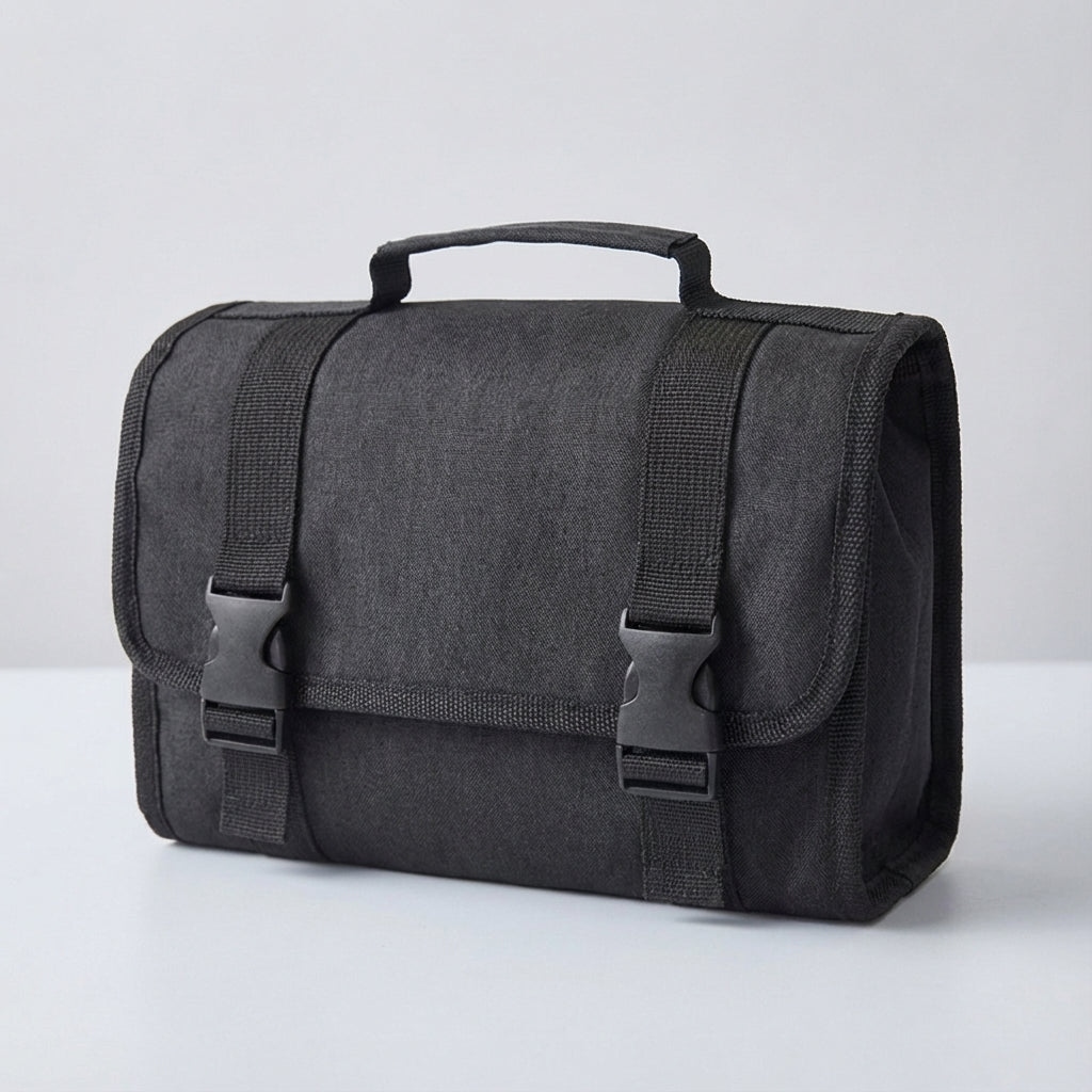 Foldable Water-Repellent Mesh Compartment Hanging Toiletry Organizer Bag