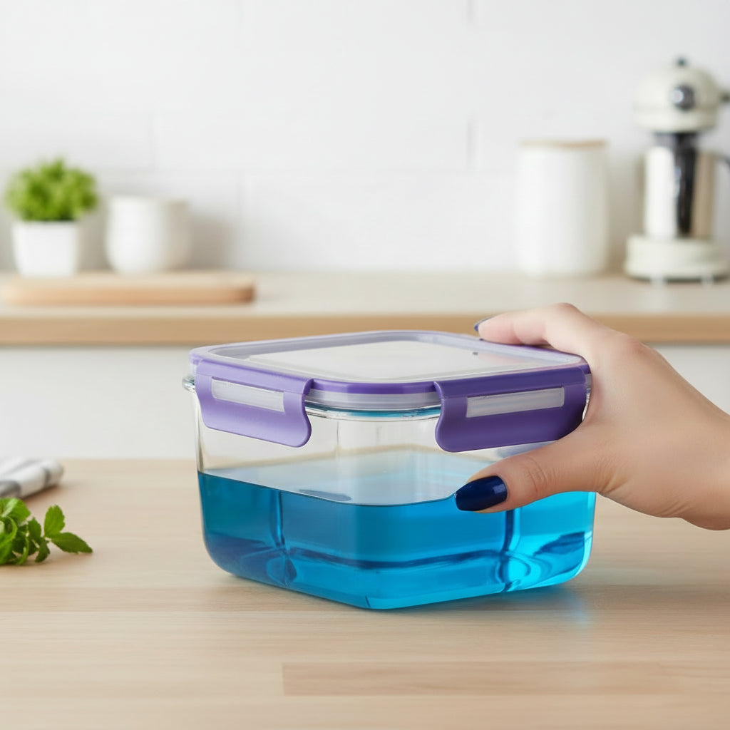 Airtight Borosilicate Glass Meal Prep Storage Container Set