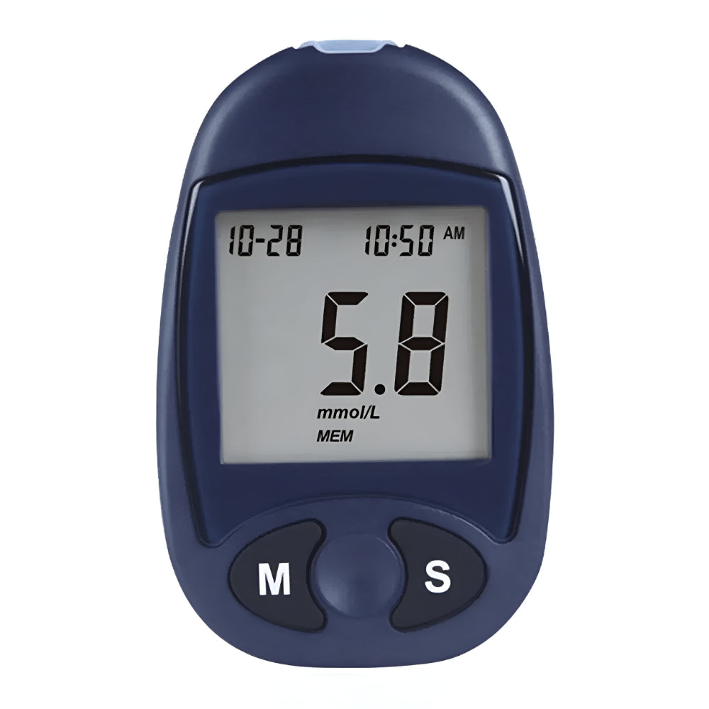 Compact Portable Home Blood Glucose Monitor Test Kit