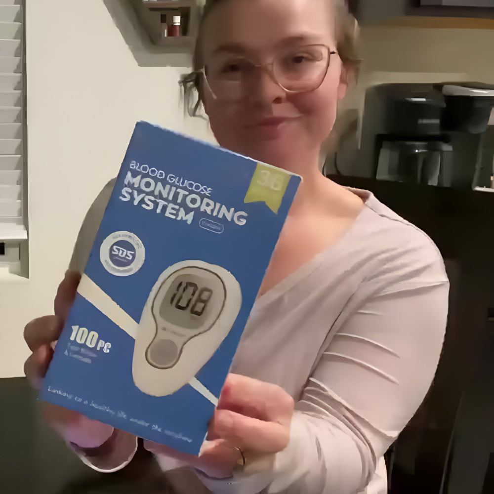 Compact Portable Digital Blood Glucose Monitor Test Kit Set