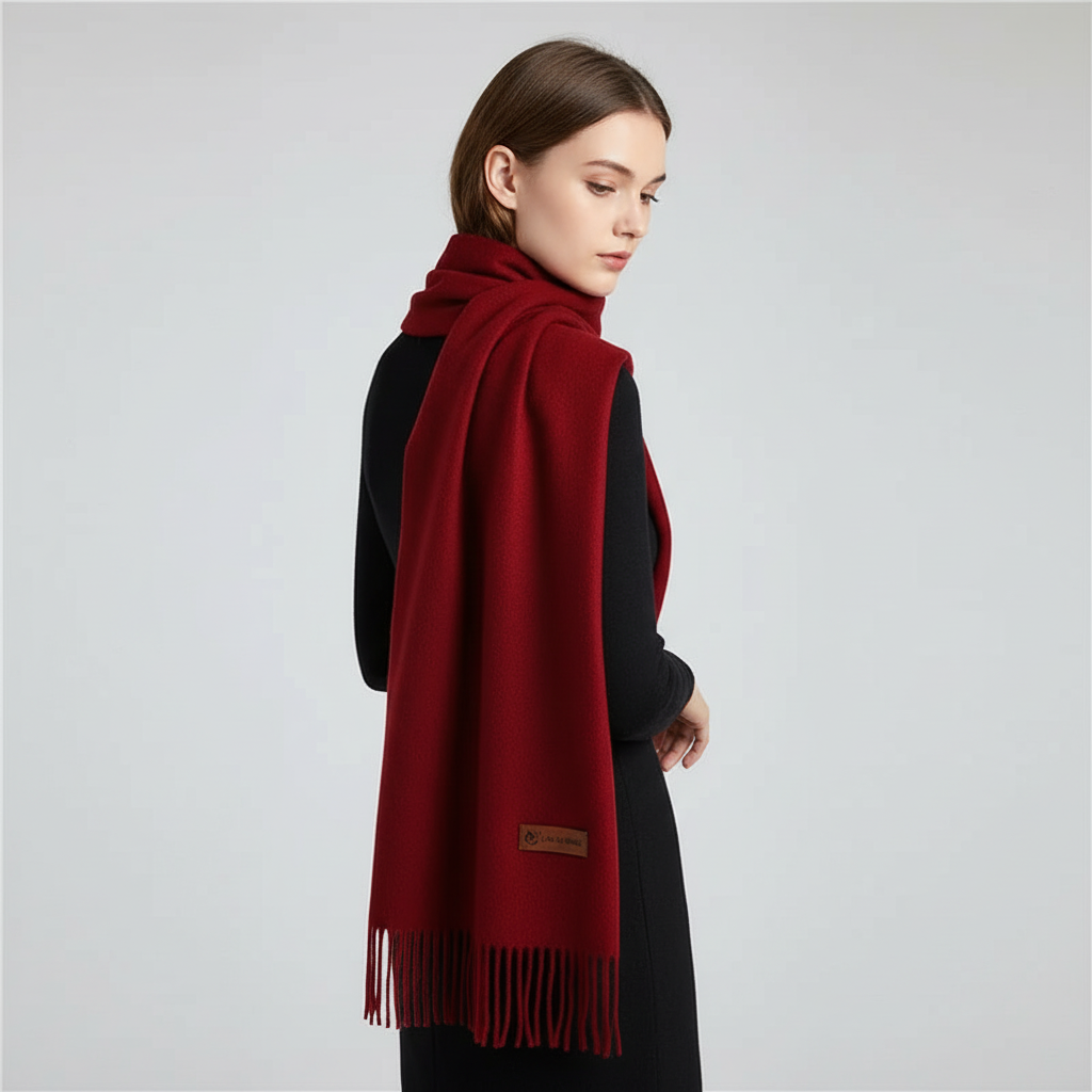 Oversized Soft Fringed Wrap Scarf Stole