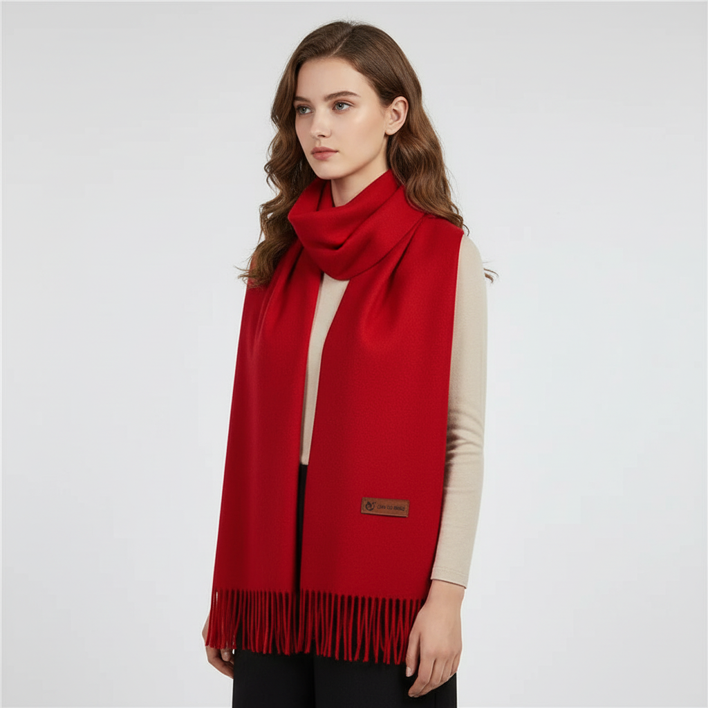 Oversized Soft Fringed Wrap Scarf Stole