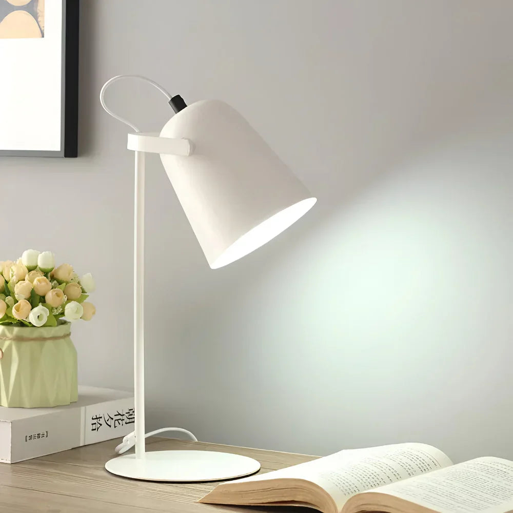 Rotating Metal Shade Adjustable Eye-Friendly Desk Table Lamp