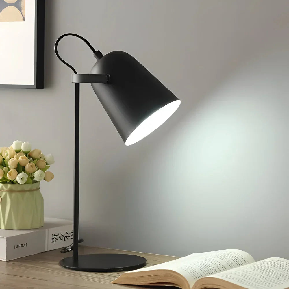 Rotating Metal Shade Adjustable Eye-Friendly Desk Table Lamp
