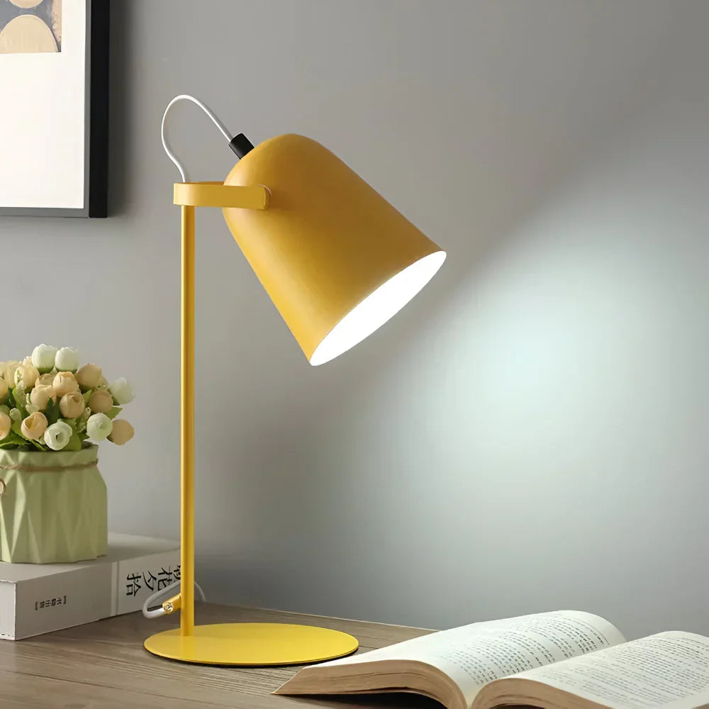 Rotating Metal Shade Adjustable Eye-Friendly Desk Table Lamp