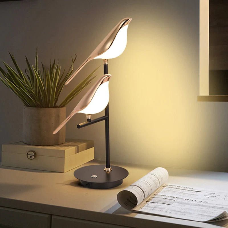 Perched Bird Sculpture Modern Nordic Metal Wall Light
