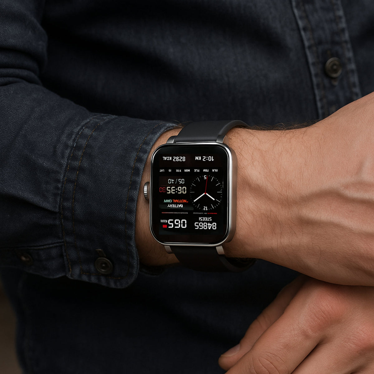 Lightweight Touchscreen Fitness Activity Sleep Tracking Smartwatch