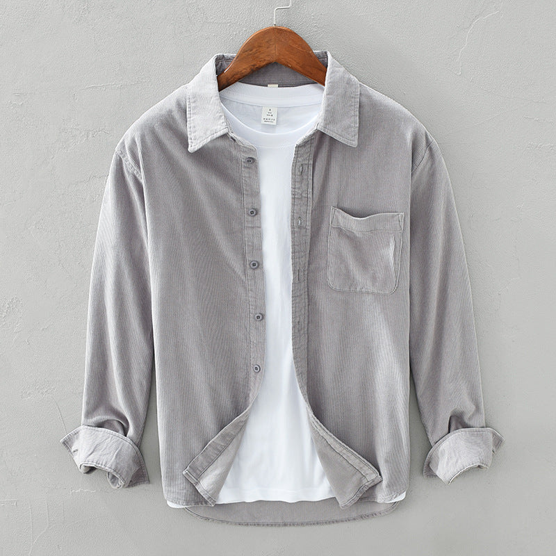 Herren Retro Cordhemd im eleganten Stil für jeden Anlass 0