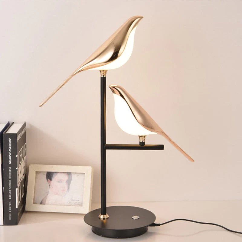Perched Bird Sculpture Modern Nordic Metal Wall Light