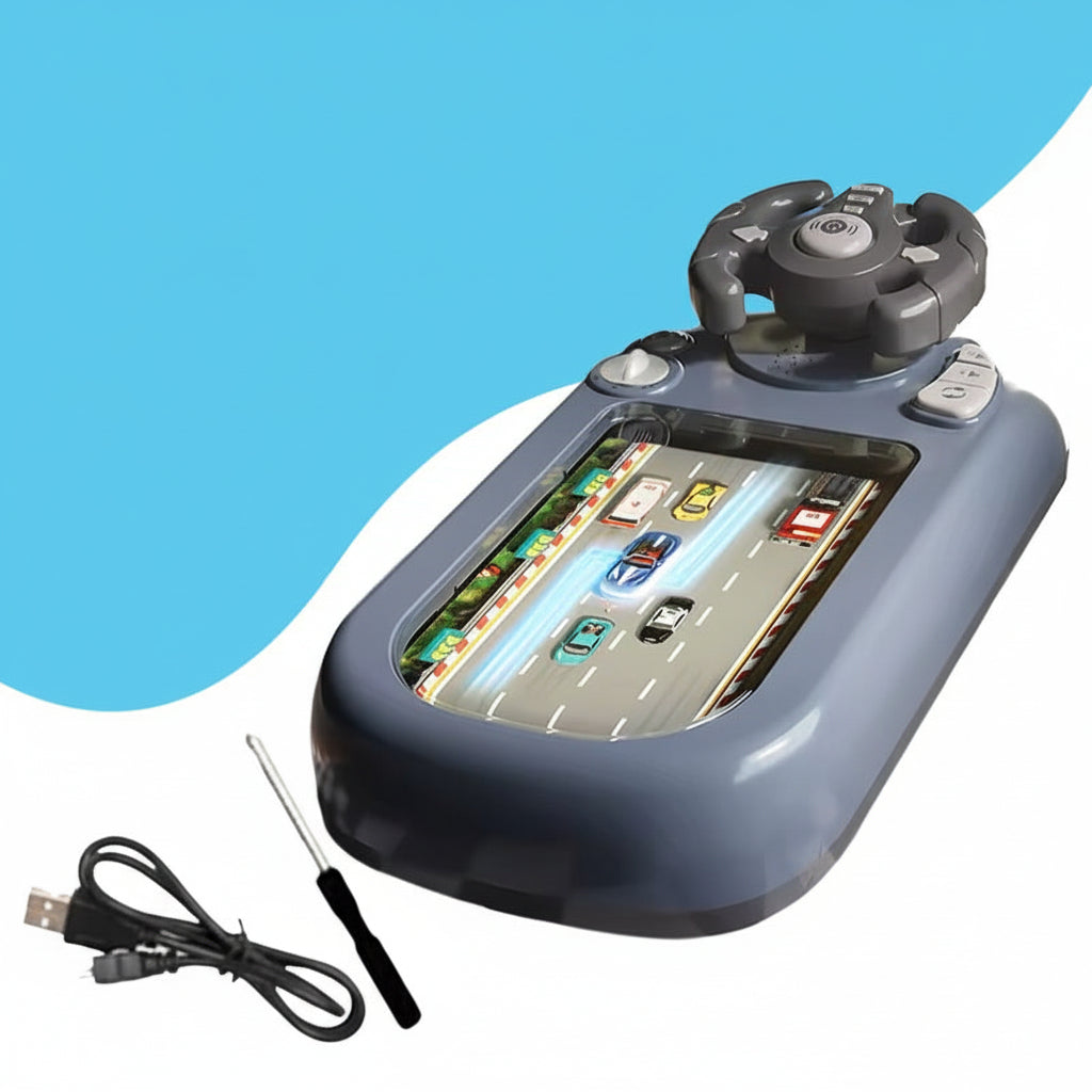 Screen Free Interactive Steering Wheel Racing Game Console Toy
