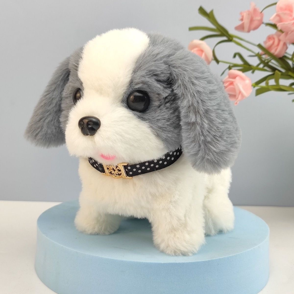 Lifelike Touch Responsive Walking Plush Puppy Interactive Dog Toy
