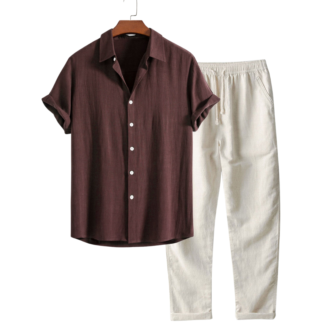 James | Linen Summer Set for Men 0