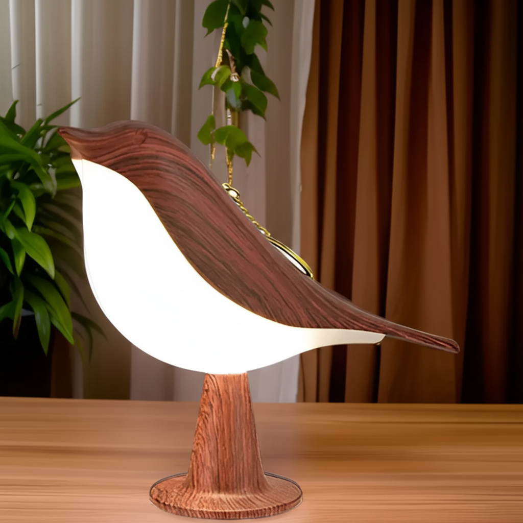Sculptural Bird Shaped Rechargeable Touch Control Dimmable Table Lamp