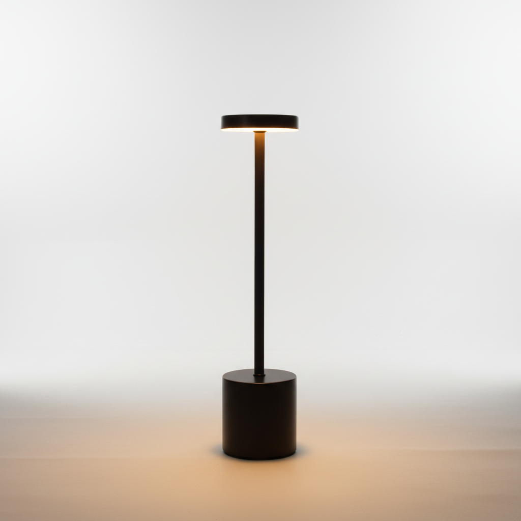 Sleek Metal Cordless Rechargeable Touch Dimmable Table Lamp