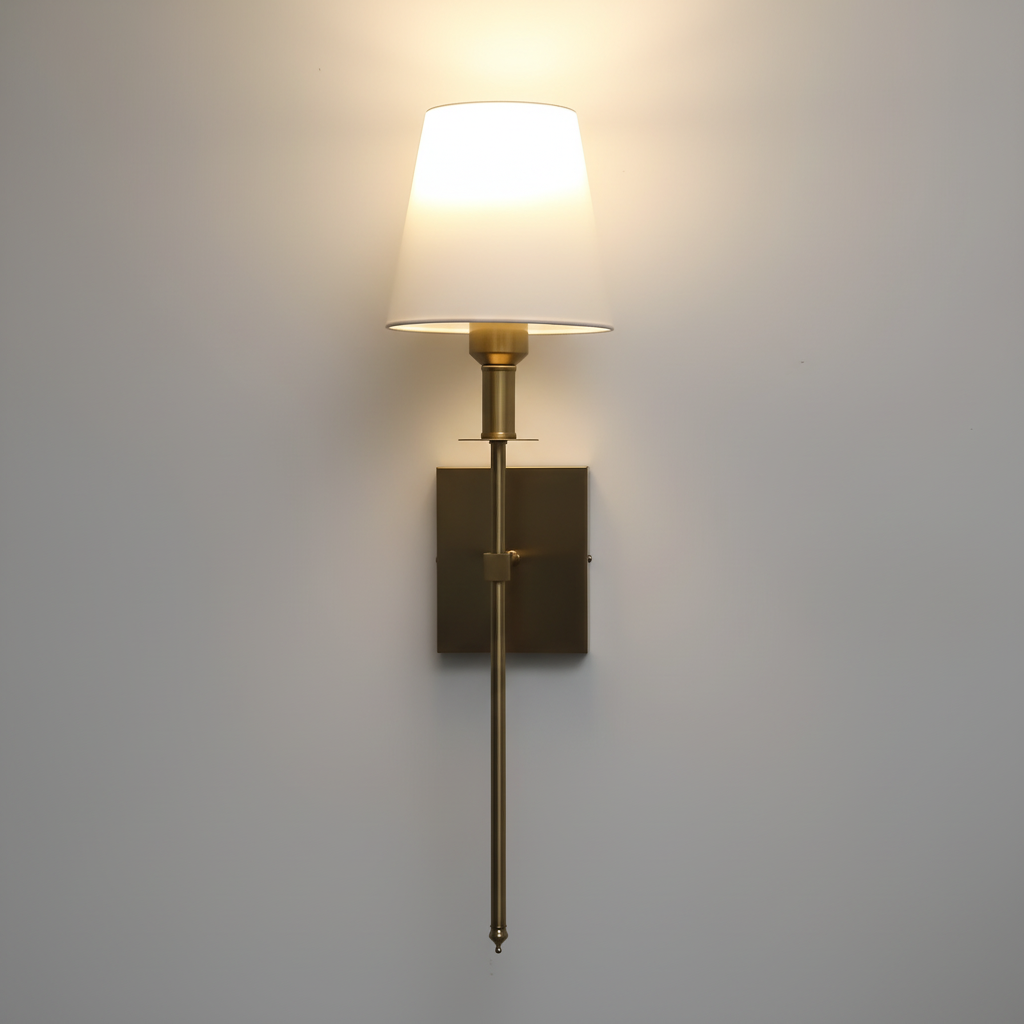 Battery Powered Rechargeable Multicolor Dimmable Metal Fabric Wall Light