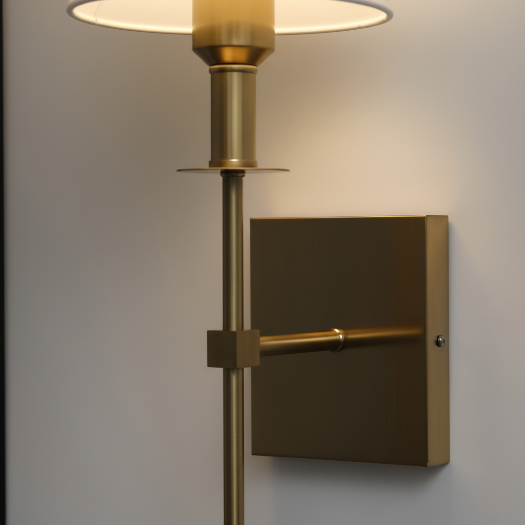 Battery Powered Rechargeable Multicolor Dimmable Metal Fabric Wall Light