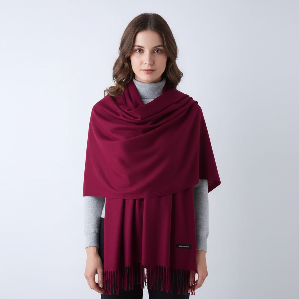 Soft Breathable Blend Long Women's Wrap Scarf