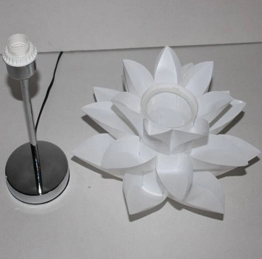 Petal-Inspired Lotus Silhouette Slim Profile Table Lamp