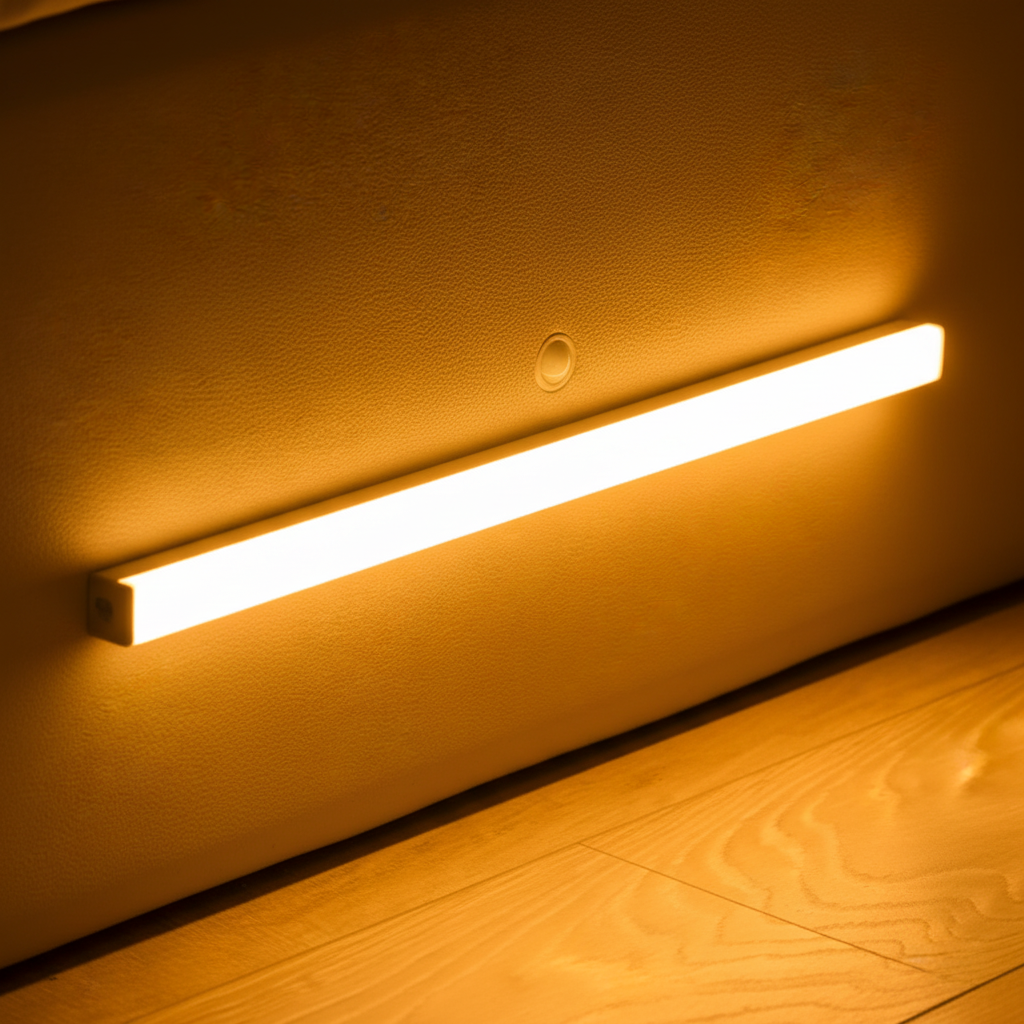 Slim Magnetic Motion Sensor Rechargeable Cable Under Cabinet Light