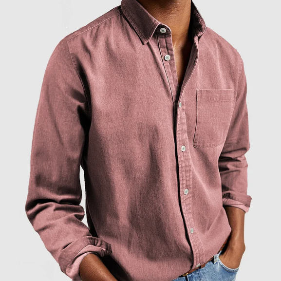 Men's Casual Denim Shirt | Soft Cotton Blend 1