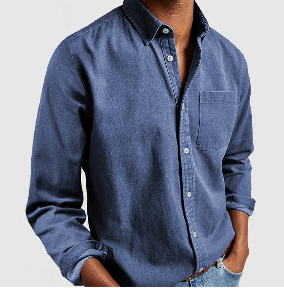 Men's Casual Denim Shirt | Soft Cotton Blend 2