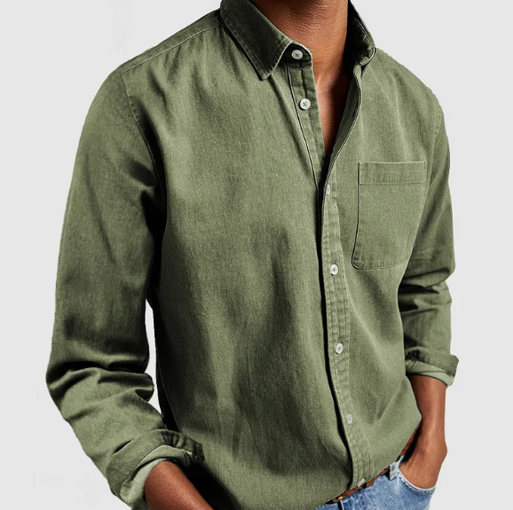 Men's Casual Denim Shirt | Soft Cotton Blend 5