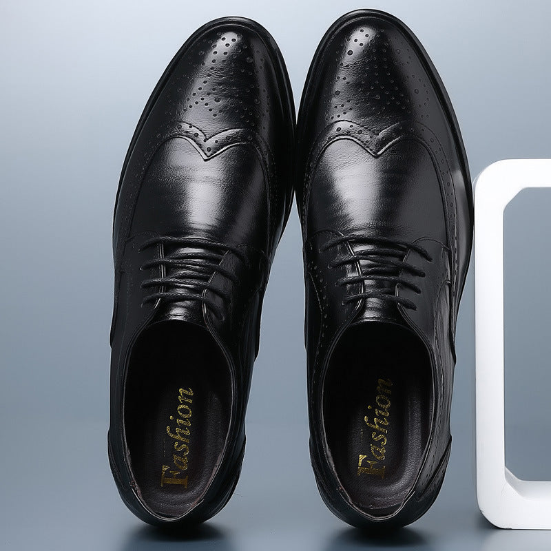 Men's Classic Oxford Dress Shoes with Brogue Detailing 2