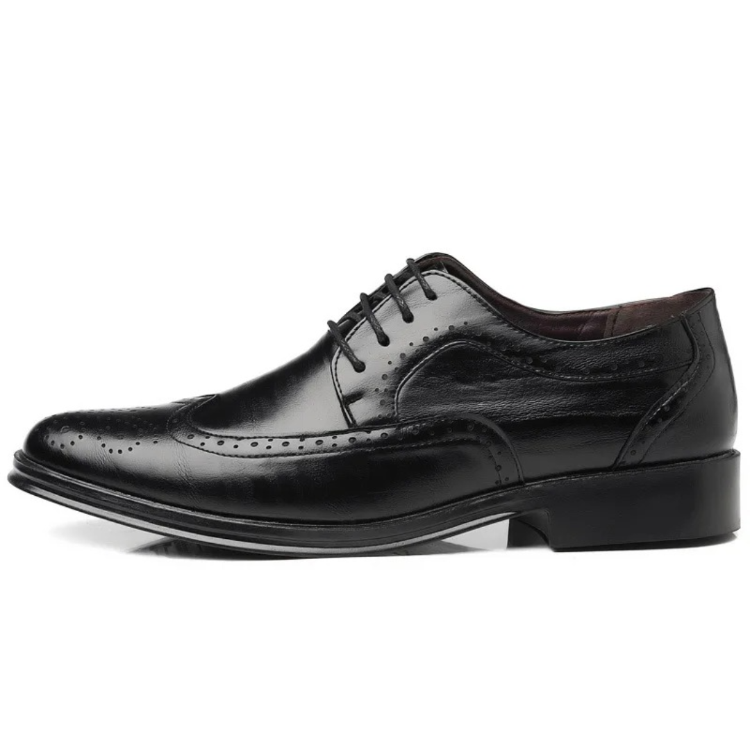 Men's Classic Oxford Dress Shoes with Brogue Detailing 5