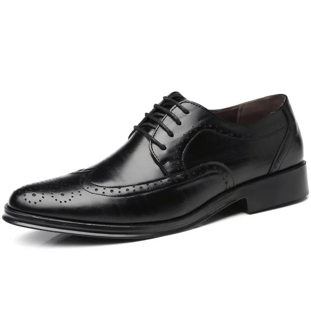 Men's Classic Oxford Dress Shoes with Brogue Detailing 6