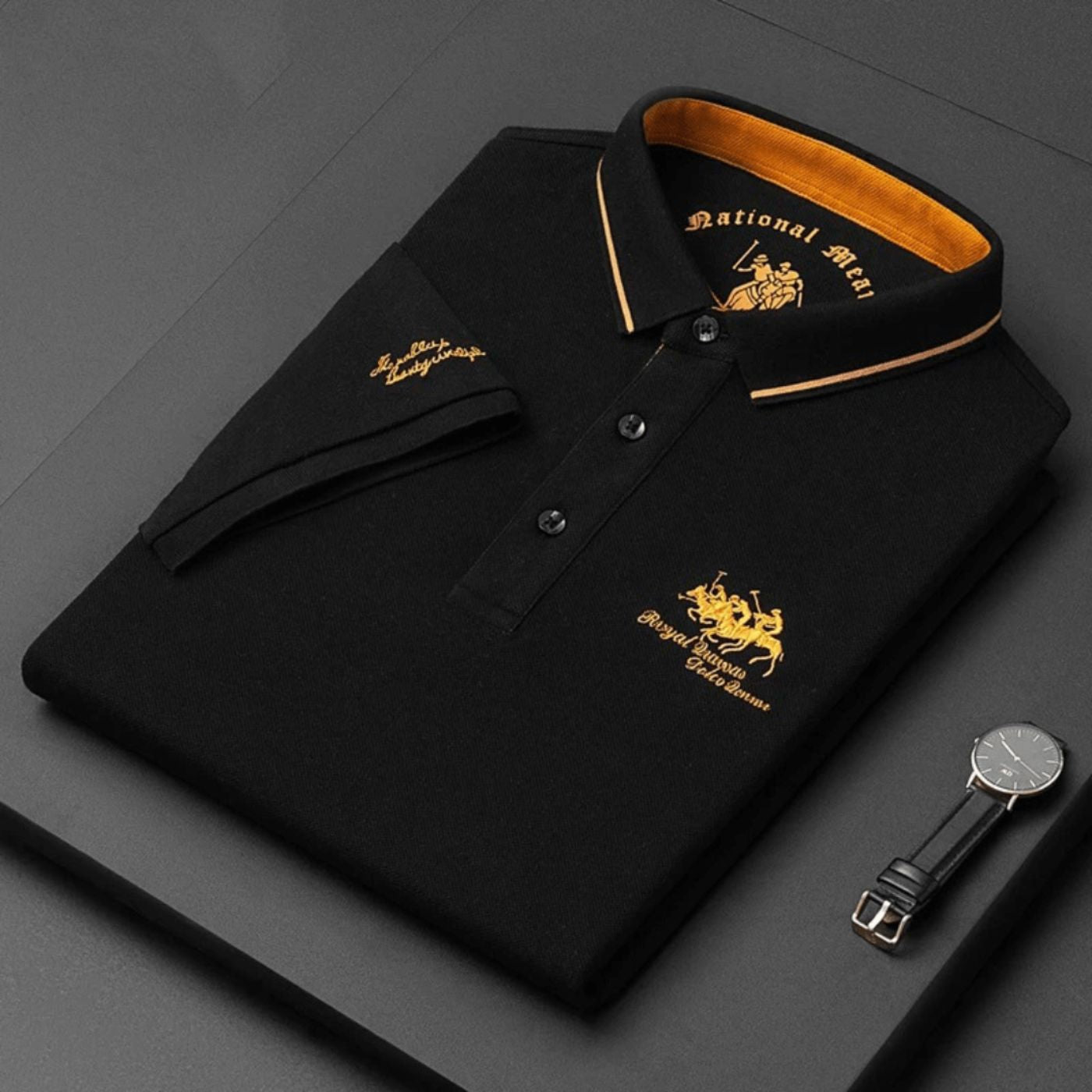 Men's Classic Polo Shirt with Embroidered Logo 1