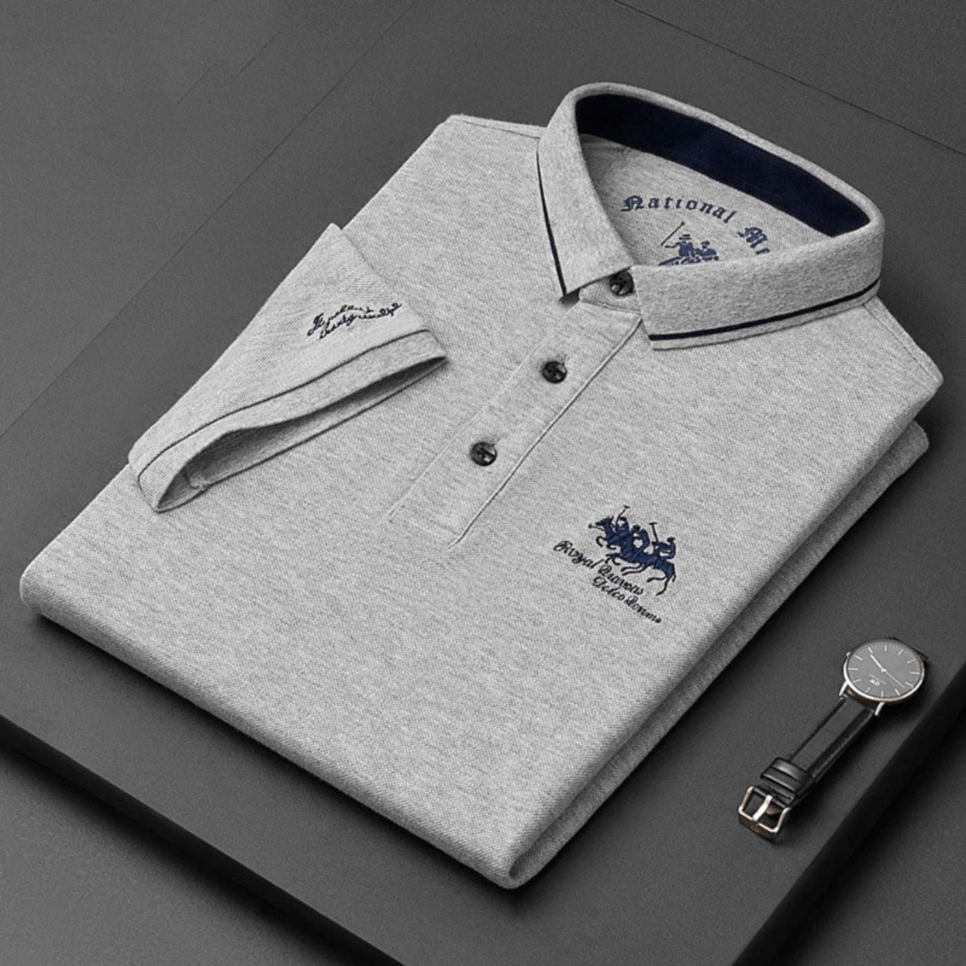 Men's Classic Polo Shirt with Embroidered Logo 3