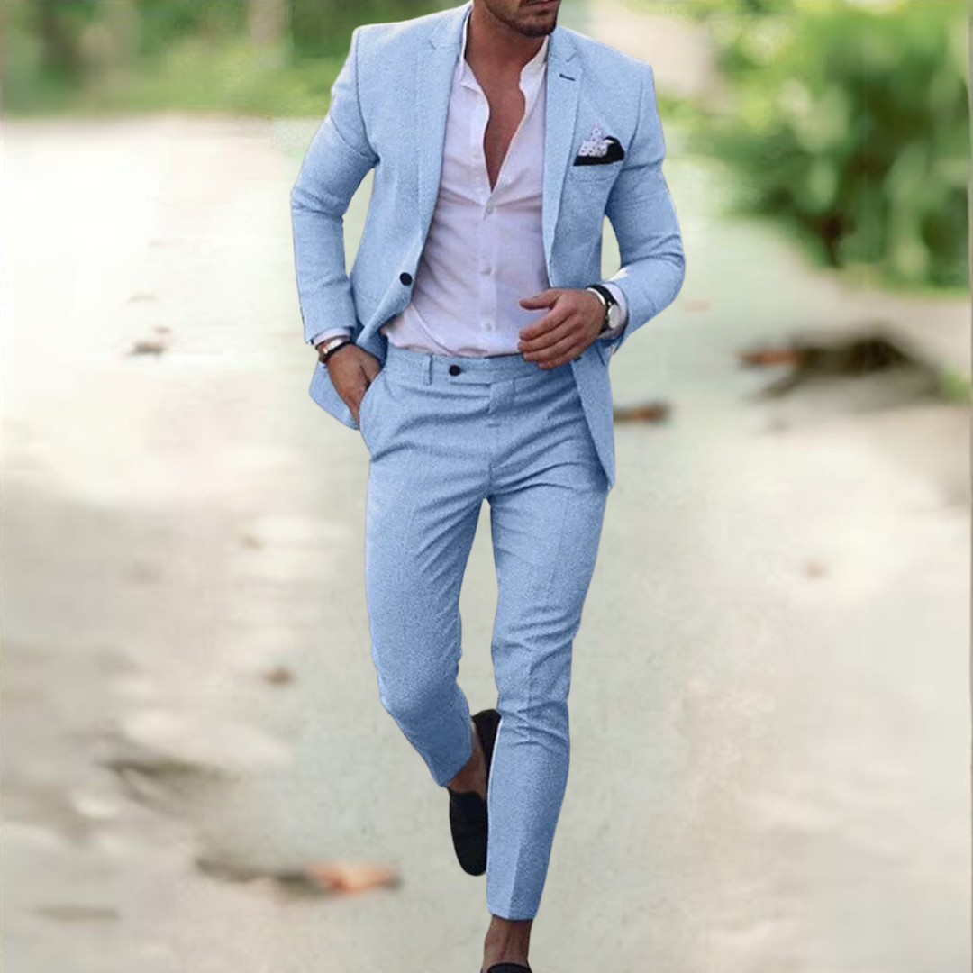 Men's Fashion Suit Set (Jacket + Trousers) 4