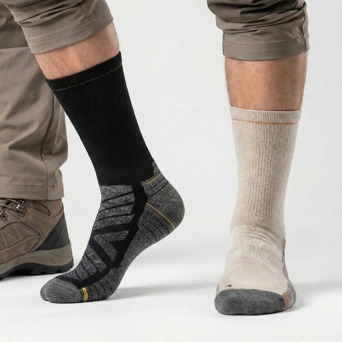 Merino Wool Blend Mid-Calf Moisture-Wicking Cushioned Active Sock