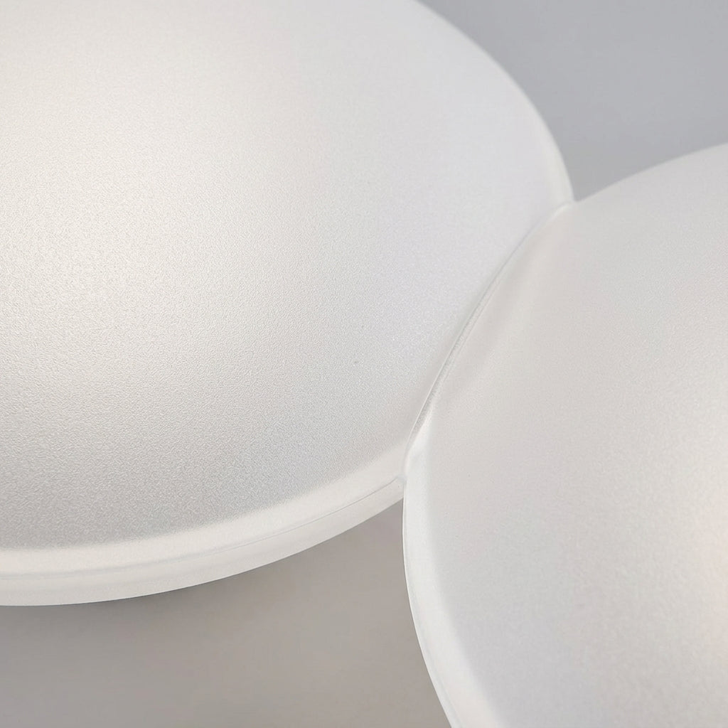 Sculptural Cloud Shape Low Profile Diffused Ceiling Light