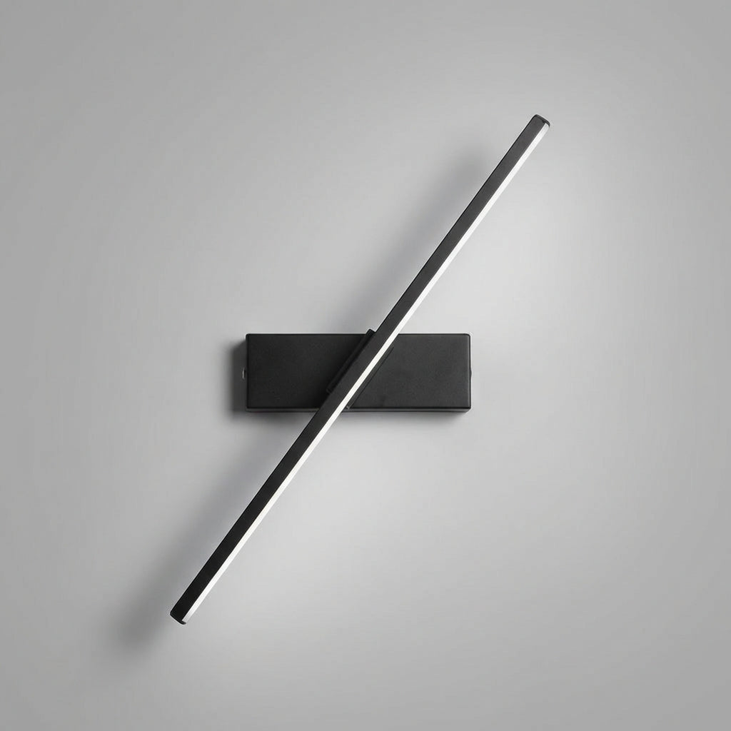 Minimalist Slim Profile Angled Bar Aluminum Wall Light