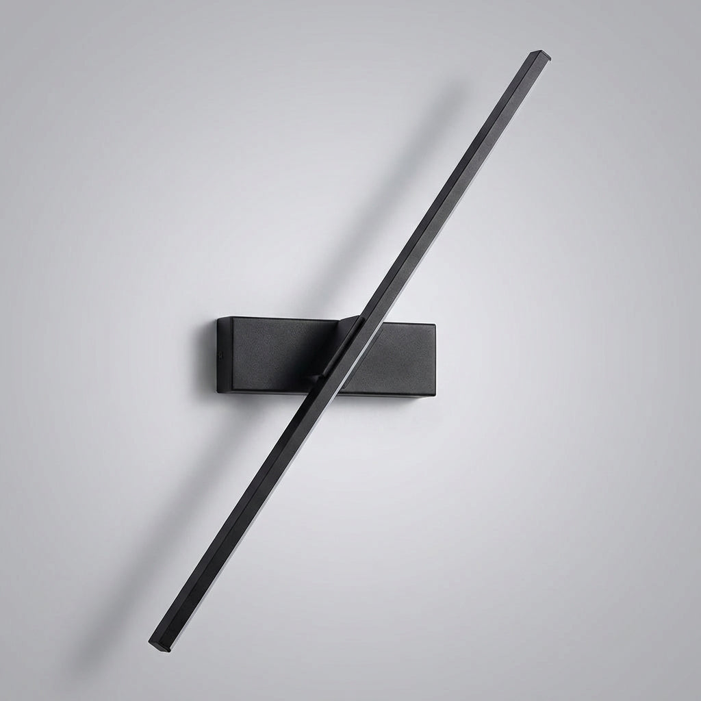 Minimalist Slim Profile Angled Bar Aluminum Wall Light