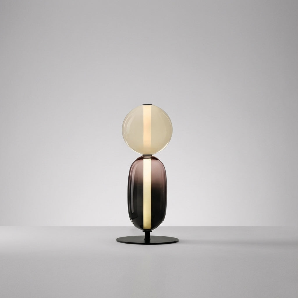 Minimalist Iron and Glass Adjustable Multicolor Mood Table Lamp