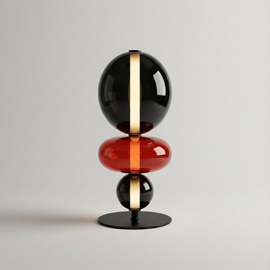 Minimalist Iron and Glass Adjustable Multicolor Mood Table Lamp