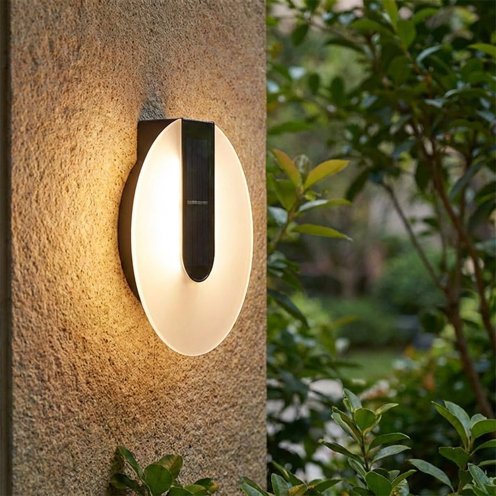 Sleek Round Weatherproof Outdoor Wall Light