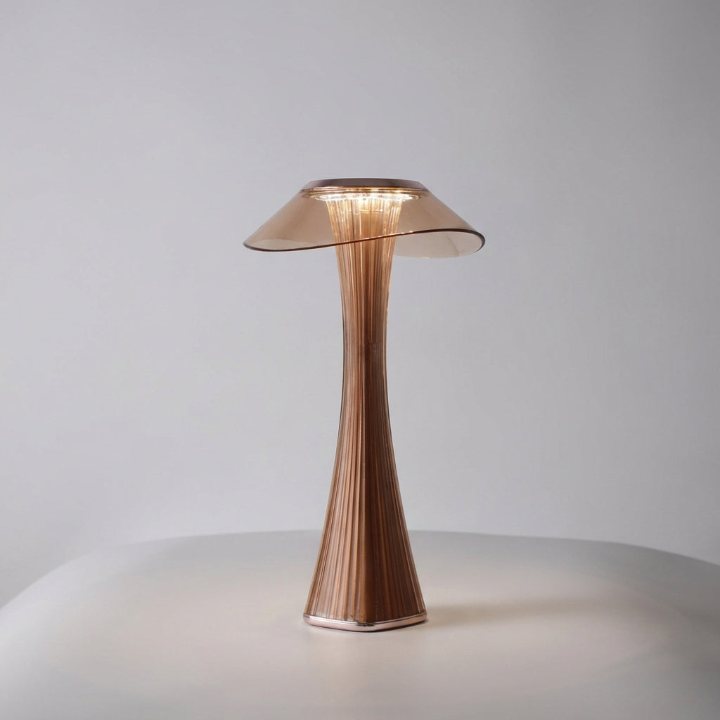 Sculpted Silhouette Cordless Rechargeable Ambient Glow Table Lamp