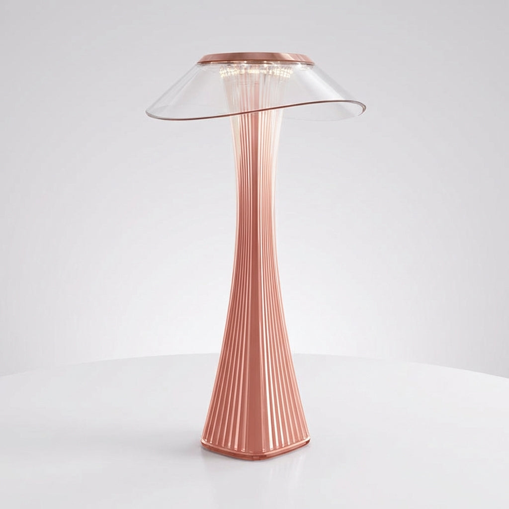 Sculpted Silhouette Cordless Rechargeable Ambient Glow Table Lamp