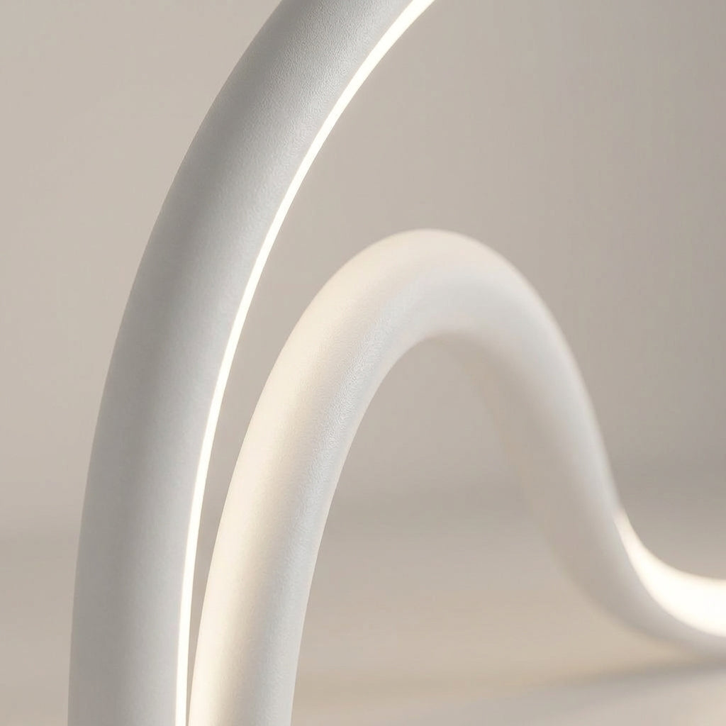 Sculptural Metal Acrylic Compact Silhouette Table Lamp