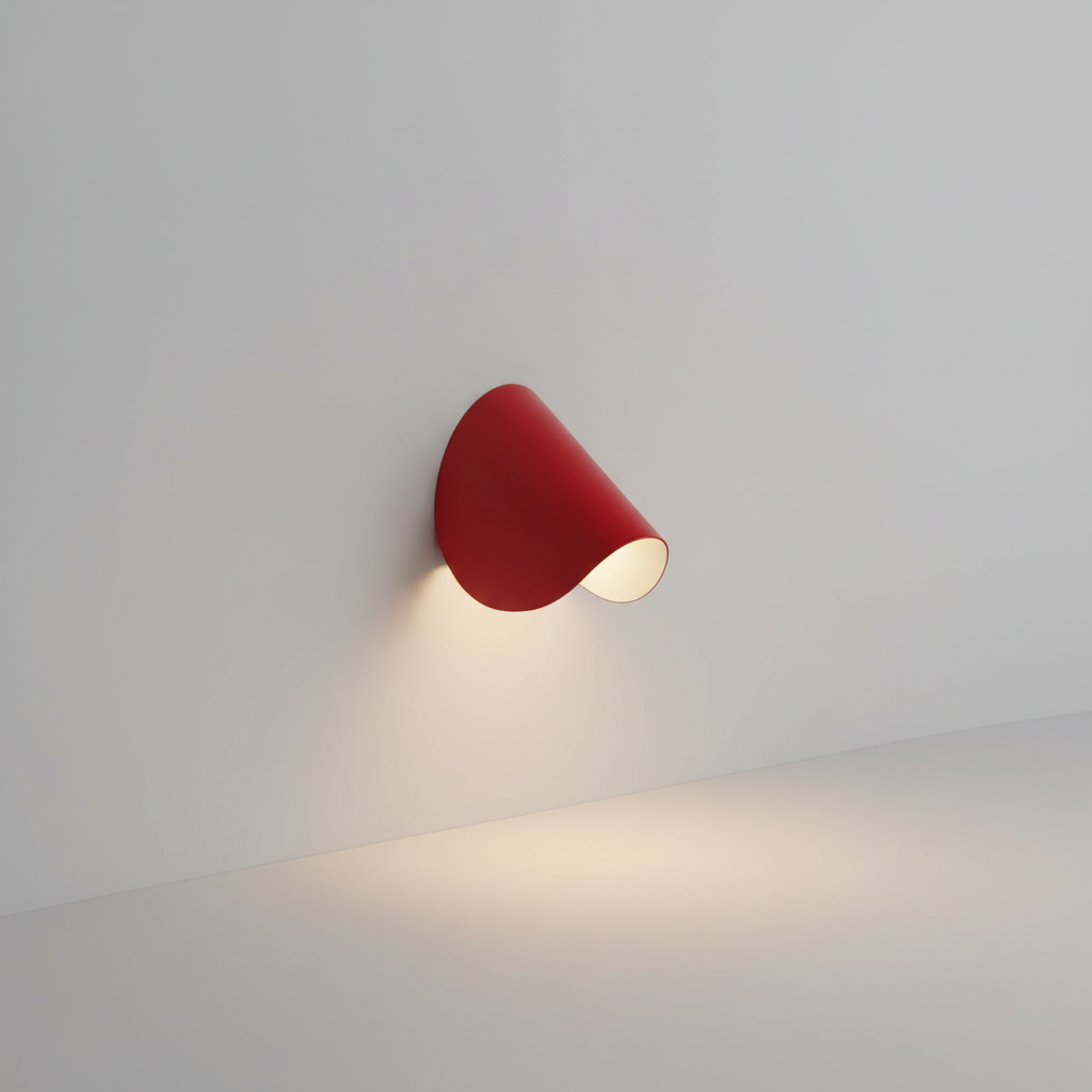 Modern Semi-Circular Metal Indirect Glow Indoor Wall Light