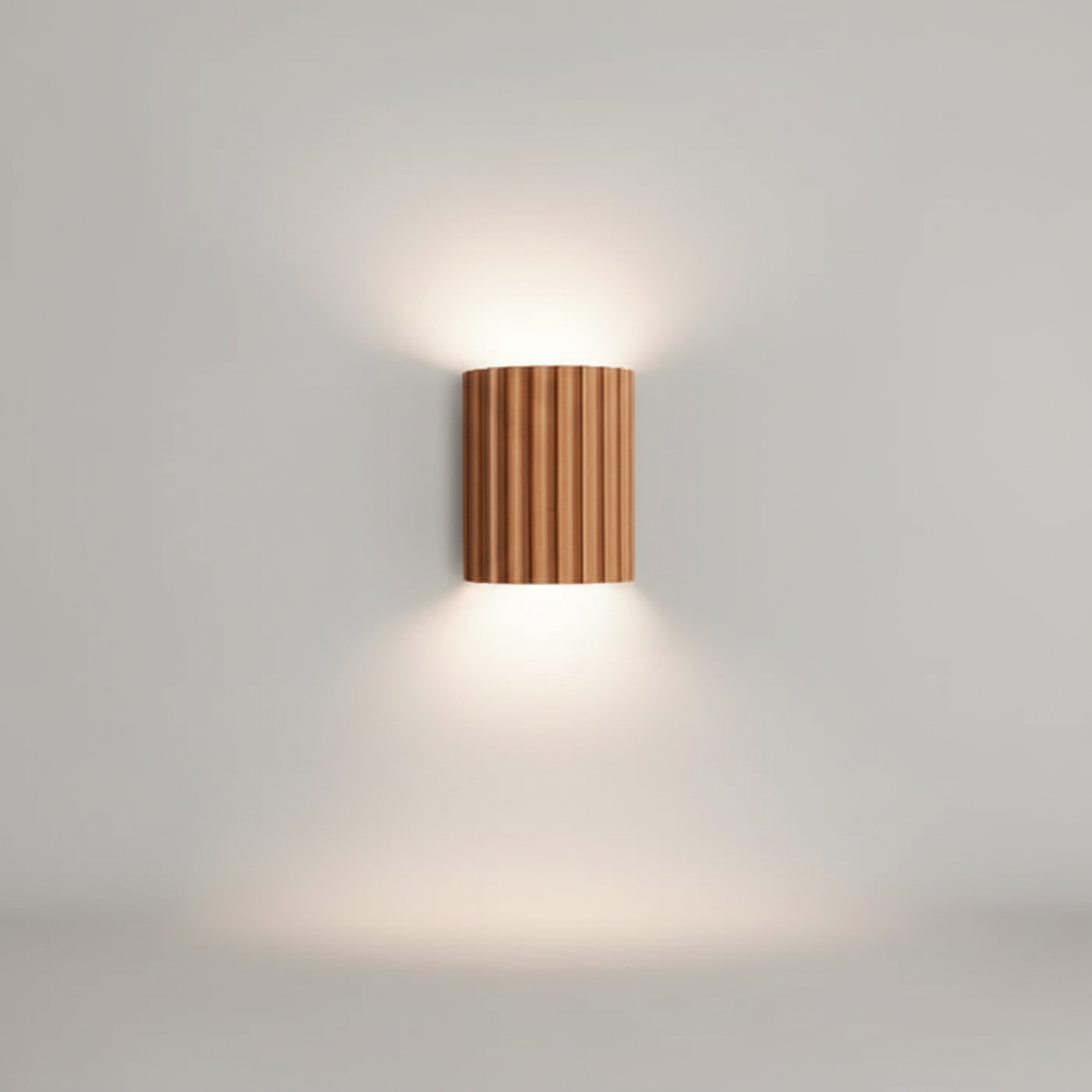 Sculptural Resin Artistic Wall Light With Textured Finish