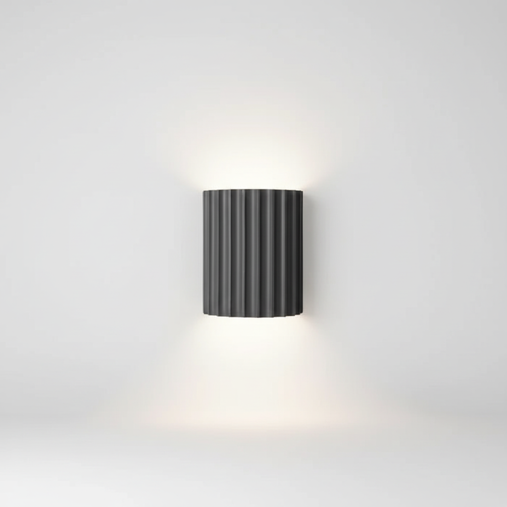 Sculptural Resin Artistic Wall Light With Textured Finish