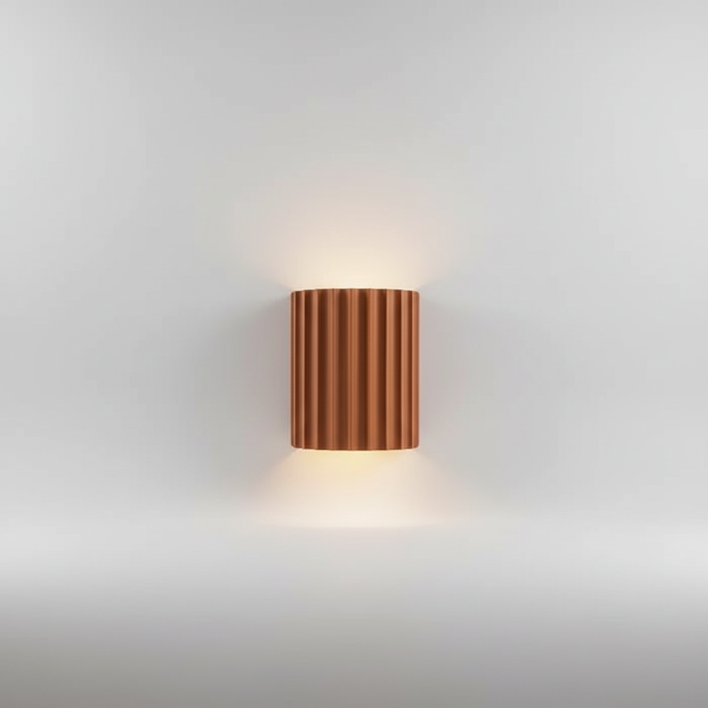Sculptural Resin Artistic Wall Light With Textured Finish