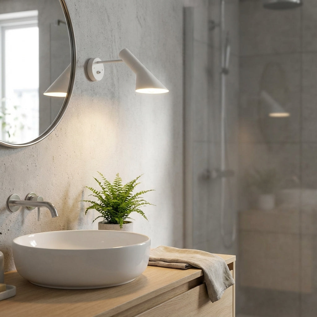 Modular Cone Head Adjustable Touch Dimmer Aluminum Wall Light