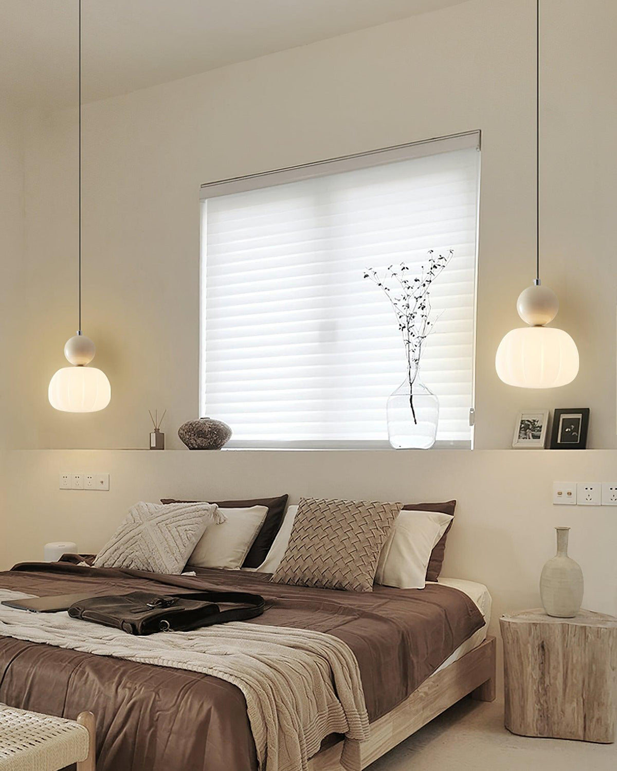 Organic Round Acrylic Diffuser Pendant Light